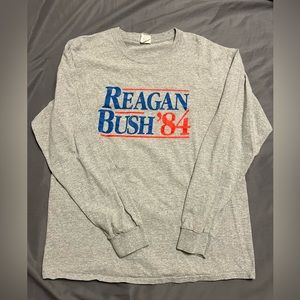 Reagan Bush 1984 Long Sleeve T-Shirt, Large